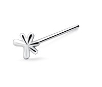 Splash Design Silver Straight Nose Stud NSKA-750
